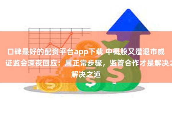 口碑最好的配资平台app下载 中概股又遭退市威胁？ 证监会深夜回应：属正常步骤，监管合作才是解决之道